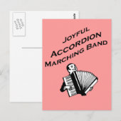 Joyful Accordionマーチングバンド ポストカード (正面/裏面)