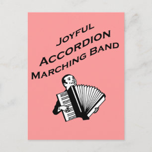 Joyful Accordionマーチングバンド ポストカード