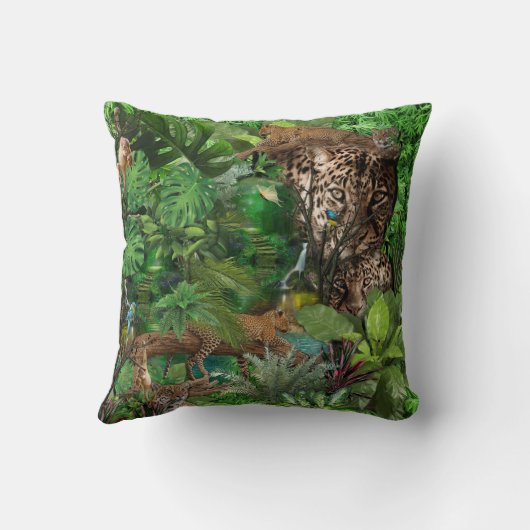 Joyful African Jungle クッション (裏面)