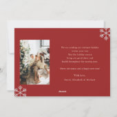 joyful and bright family photo christmas Card シーズンカード (裏面)