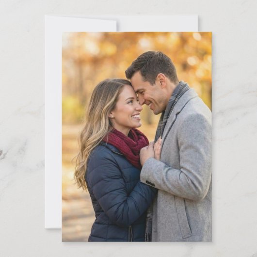 Joyful Autumn Warmth Photo 招待状 (正面)