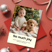 Joyful Baby & Pet Holiday christmas card シーズンカード