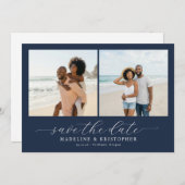 Joyful Beach Minimalist Photo Collage セーブザデート (正面/裏面)