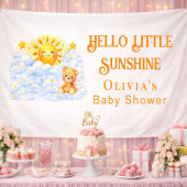 Joyful Bear Baby Shower Party Decor Backdrops 横断幕
