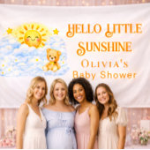 Joyful Bear Baby Shower Party Decor Backdrops 横断幕