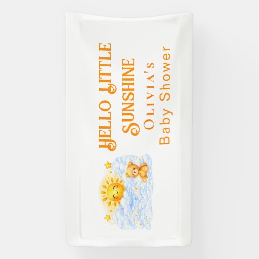 Joyful Bear Baby Shower Party Decor Backdrops 横断幕 (縦)