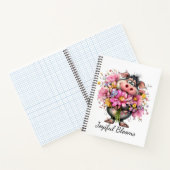 Joyful Blooms Cute Animal Floral Spiral Notebook ノートブック (内部)