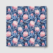 Joyful Blue and Pink Floral Protea ゲストブック (裏面)