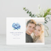 Joyful Blue Floral Photo セーブザデート (スタンド正面)