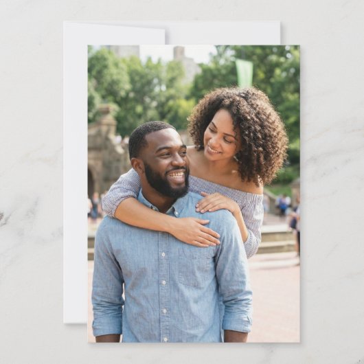 Joyful Blue Lifestyle Photo 招待状 (正面)