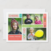 Joyful & Bright Holidayフォトカード シーズンカード (正面)