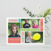 Joyful & Bright Holidayフォトカード シーズンカード (スタンド正面)