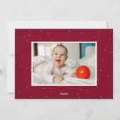 Joyful Burgundy Trees 2 Photo シーズンカード (裏面)