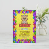 Joyful Capybara Birthday Invite 招待状 (スタンド正面)