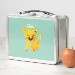 Joyful Cartoon Animals – Whimsical Kids Lunch Box メタルランチボックス