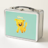 Joyful Cartoon Animals – Whimsical Kids Lunch Box メタルランチボックス (正面)