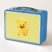 Joyful Cartoon Animals – Whimsical Kids Lunch Box メタルランチボックス (正面)