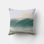 Joyful Cavalier King Charles Spaniel in Watercolor クッション (裏面)