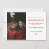 Joyful Chaos Funny Family Christmas Photo Cute シーズンカード (正面)