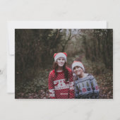 Joyful Chaos Funny Family Christmas Photo Cute シーズンカード (裏面)