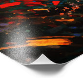 Joyful Child Playing with Birds Sunrise Water フォトプリント (角)