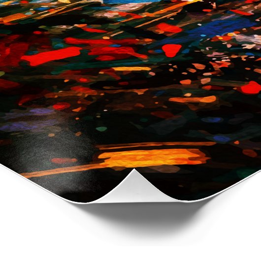 Joyful Child Playing with Birds Sunrise Water ポスター (コーナー)