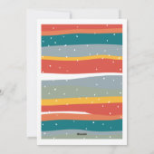 Joyful Christmasフェスティバルカラー6フォトコラージュ シーズンカード (裏面)