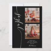 Joyful Christmas書道台本フォト写真 シーズンカード (正面)