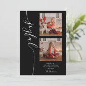 Joyful Christmas書道台本フォト写真 シーズンカード (スタンド正面)