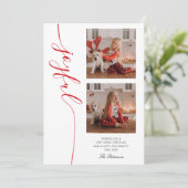 Joyful Christmas書道台本フォト写真 シーズンカード (スタンド正面)