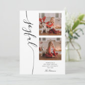 Joyful Christmas書道台本フォト写真 シーズンカード (スタンド正面)