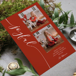 Joyful Christmas書道台本フォト写真 シーズンカード