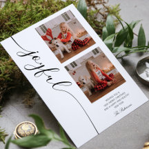 Joyful Christmas書道台本フォト写真