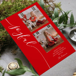 Joyful Christmas書道台本フォト写真 シーズンカード