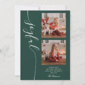Joyful Christmas書道台本フォト写真 シーズンカード (正面)