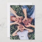 Joyful Christmas 鮮やか Green Two Photo Collage シーズンカード (裏面)