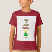 Joyful Christmas Boys Maroon Basic T Shirt Tシャツ (正面)