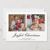 Joyful Christmas Classic Family Greeting Card シーズンカード (正面)