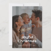 Joyful Christmas Fun Family Holiday Card シーズンカード (正面)