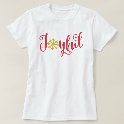 Joyful Christmas Holiday Women's T-Shirt Tシャツ (デザイン正面)