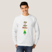 Joyful Christmas Men's Christmas長袖シャツ Tシャツ (正面フル)