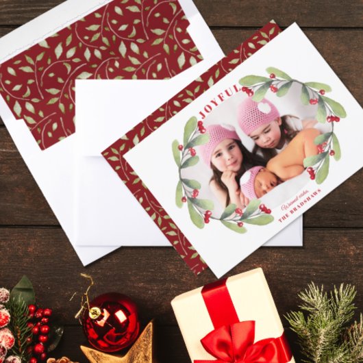 Joyful Christmas Mistletoe写真 シーズンカード