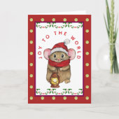 Joyful Christmas mouse greeting card シーズンカード (正面)