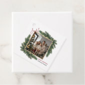 Joyful Christmas Personalized Family Photo Favor T フェイバータグ (インサイチュ)