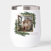 Joyful Christmas Personalized Photo Family Tumbler (背面)
