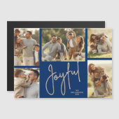 JOYFUL Christmas Photo Collage Magnetic Cards (正面/裏面)
