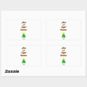 Joyful Christmas Rectangleステッカー 長方形シール (シート)