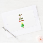 Joyful Christmas Rectangleステッカー 長方形シール (封筒)
