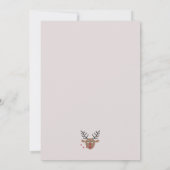 Joyful Christmas Reindeer Holiday Photo Card 招待状 (裏面)