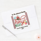 Joyful Christmas Sticker for Holy Night スクエアシール (封筒)